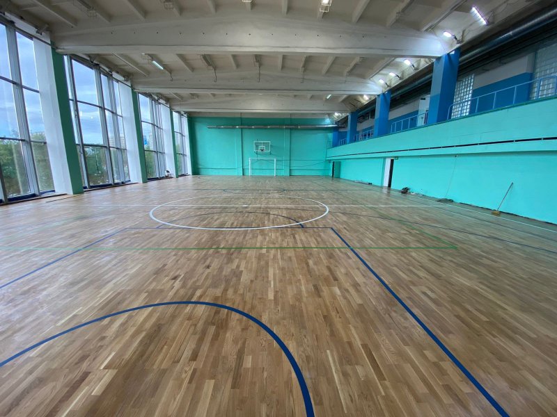 Капремонт спортзала Дома физкультуры закончили в Оленегорске