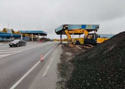 Демонтируют КПП возле Североморска