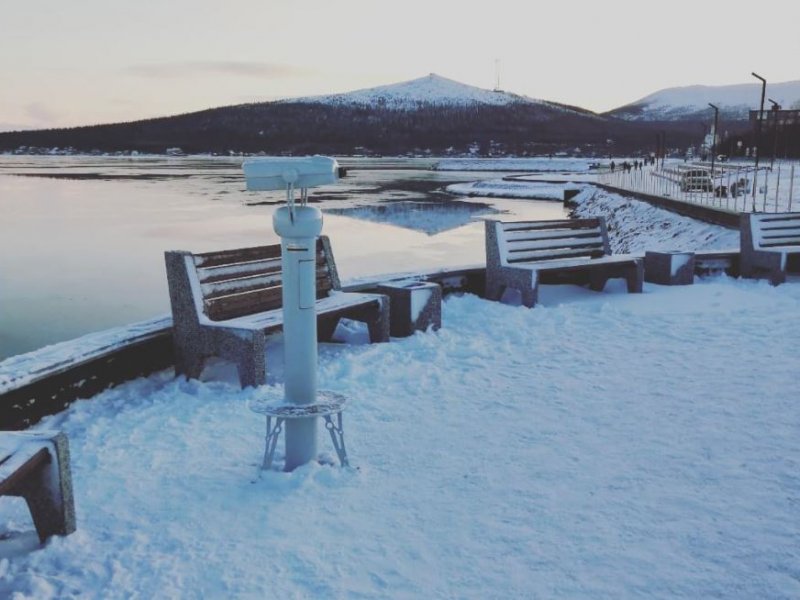 Смотровые бинокли появились на набережной Мончегорска