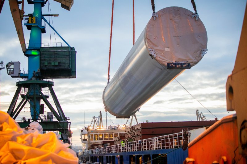 Все детали ветропарка перегрузили в ММТП