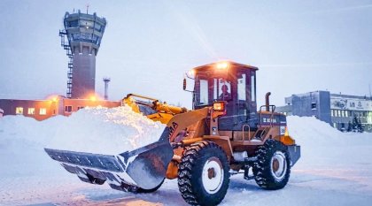 Аэропорт "Хибины" работает в штатном режиме