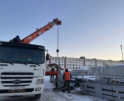 Монтаж здания ФОКа начался в Заозерске