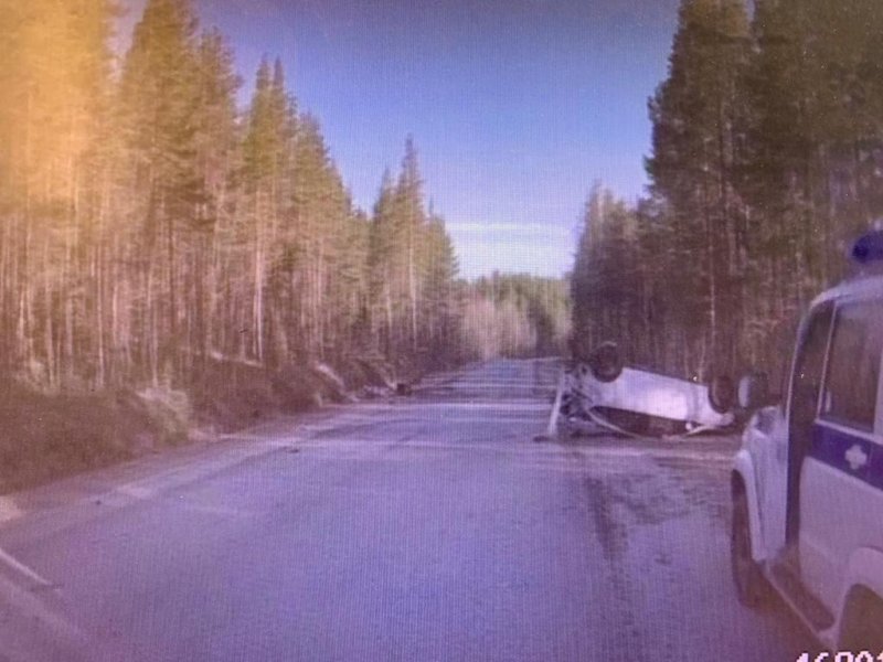 Пьяный водитель перевернулся на иномарке на трассе «Кандалакша – Полярные Зори»