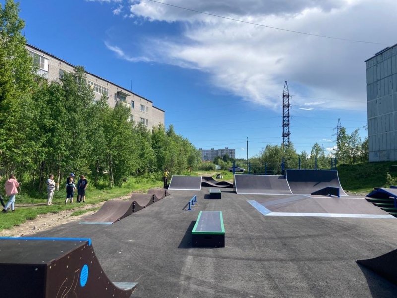 Новую скейтплощадку открыли в Мурмашах
