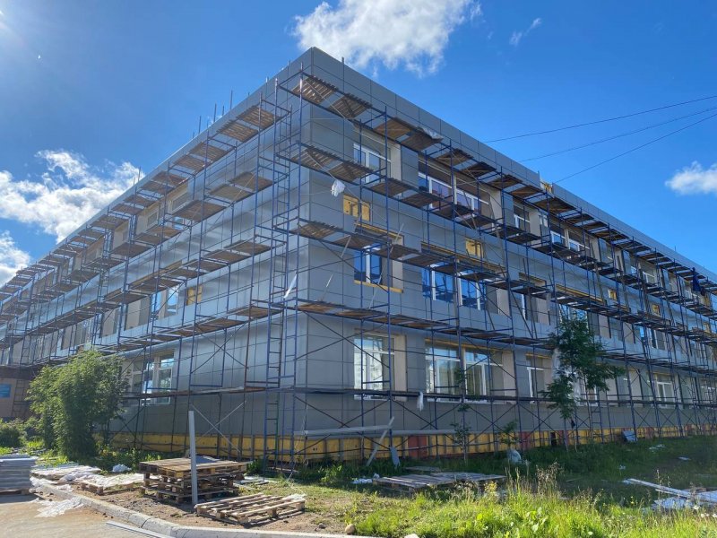 Завершается ремонт школы в Заозерске