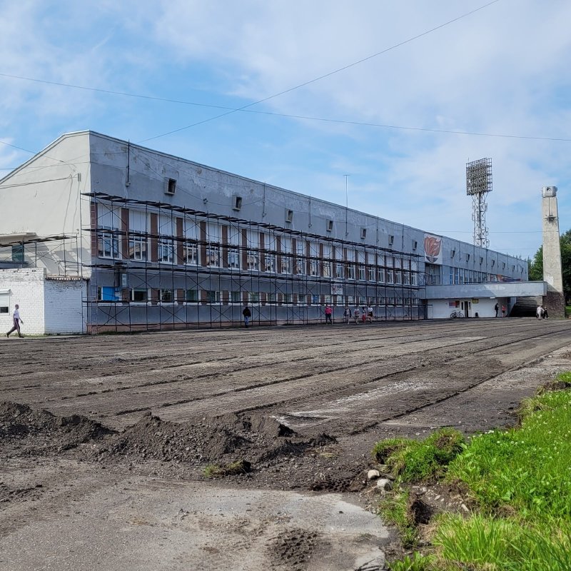 Исчез асфальт в сквере Оленегорска