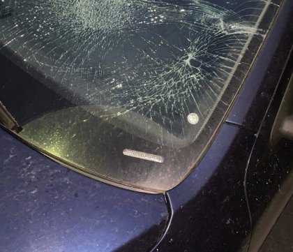 Разбили машину мешком со стиральным порошком в Мурманске