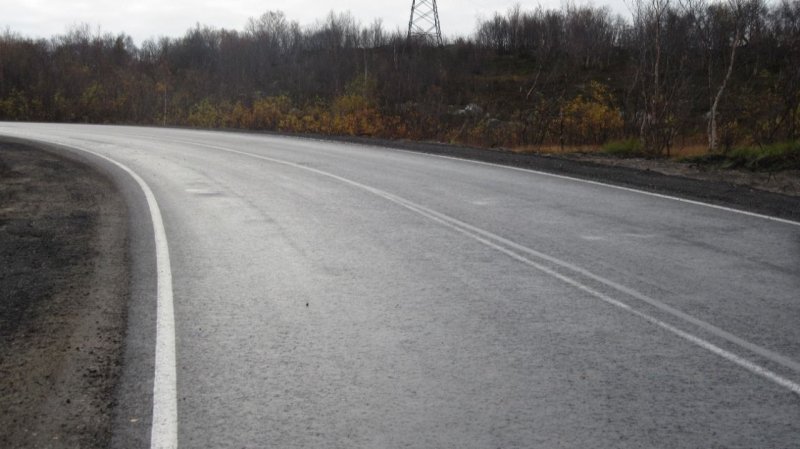 Закончили ремонт участка трассы «Североморск – Североморск-3»