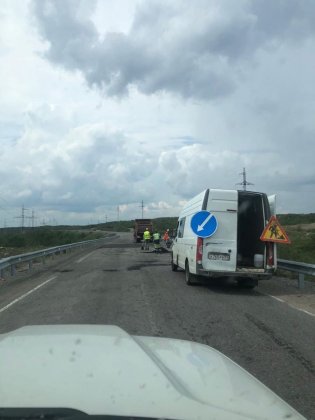 Погода позволила заасфальтировать участок «серебрянки» раньше плана