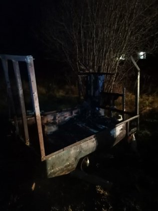 Сгорел до тла павильон в Тик-Губе