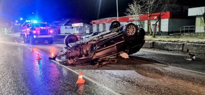 Перевернулся внедорожник в Североморске