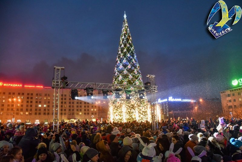 Ограничат движение транспорта в день открытия главной елки в Мурманске