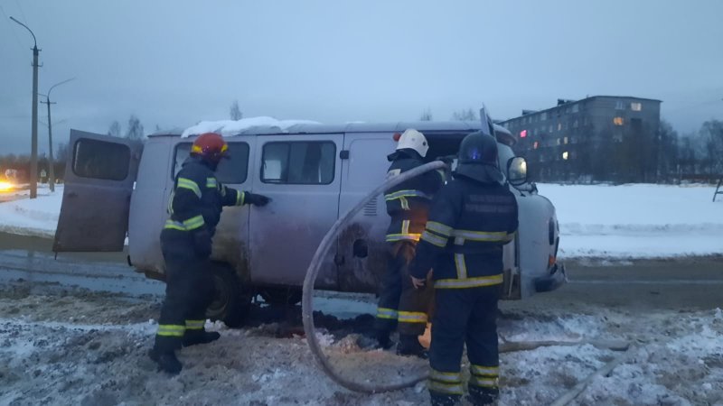 Обгорела «буханка» в Кандалакше