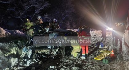Погибла женщина в ДТП на автоподьезде к Североморску