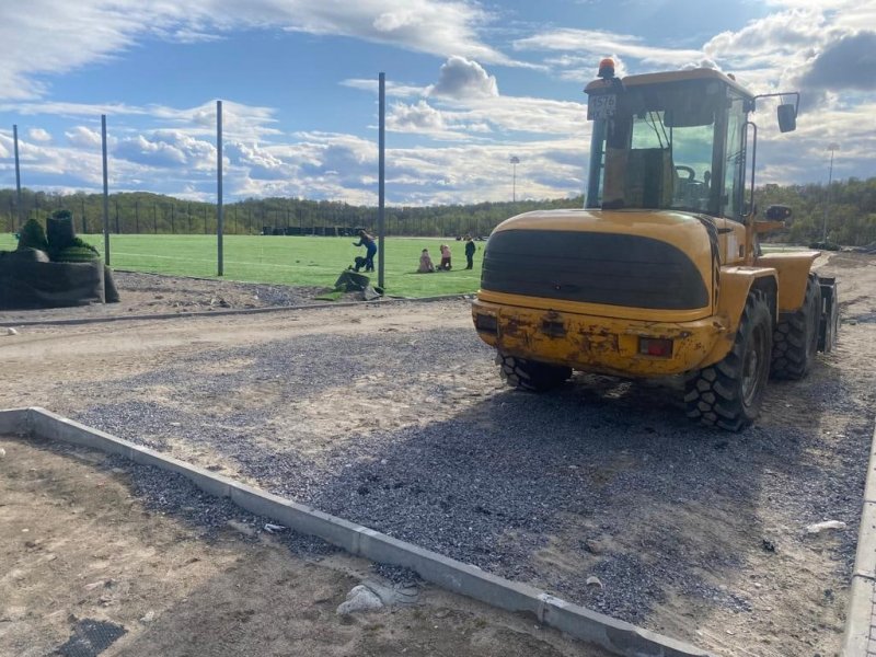 Обновленный стадион откроют в августе в Снежногорске