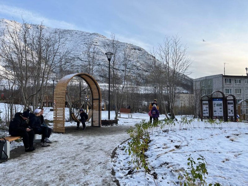 В Кировске открыли новый сквер