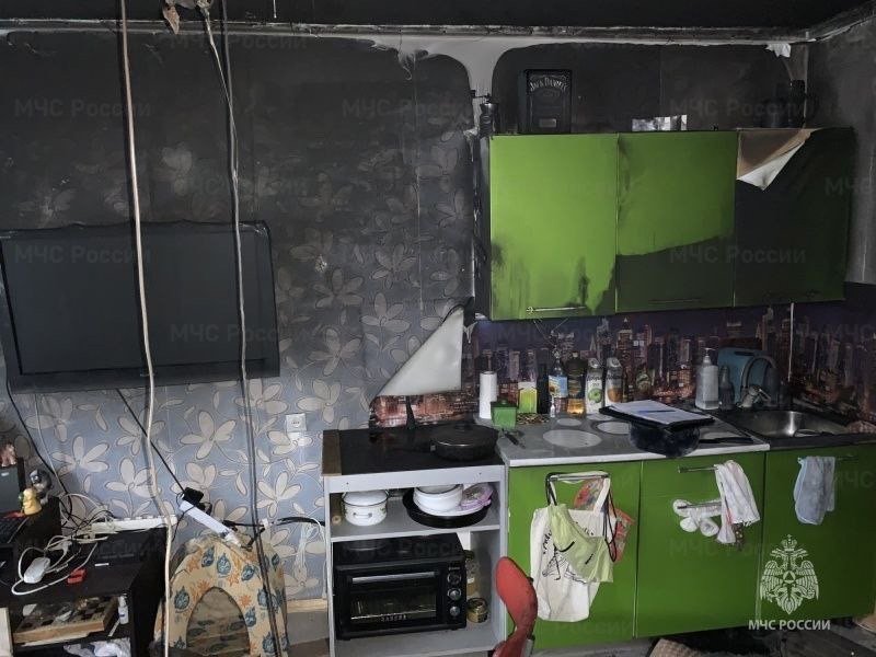 Забытая на включенной плите еда привела к пожару в Апатитах