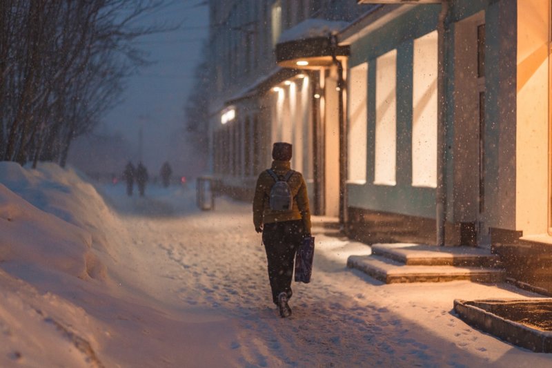 МЧС предупреждает об опасной метели грядущей ночью в Мурманской области