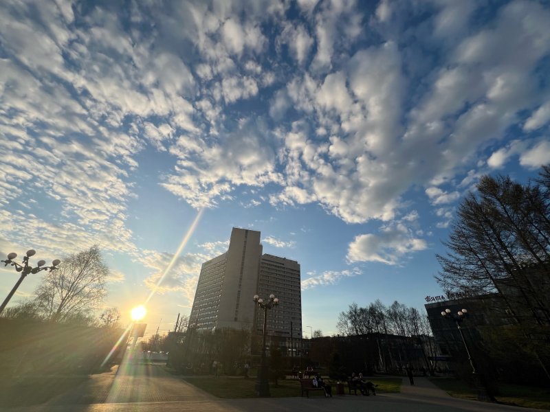 Сильный ветер бушует в Мурманске