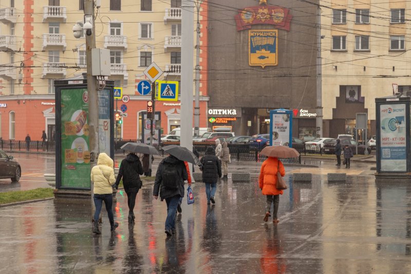 С дождей начнется август в Мурманске
