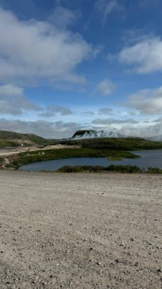 Сгорел ягель в районе Завалишиной губы в Териберке