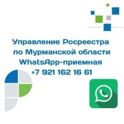  WhatsАpp-приёмную открыл Росреестр по Мурманской области