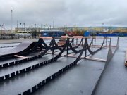 Скейт-рампу монтируют на Морвокзале в Мурманске