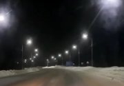 Освещение установили на &quot;ленинградке&quot; в районе поворота на Апатиты и Кировск