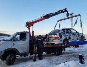 На штрафстоянку отправили машины с Приморской площади в Североморске