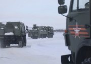 Тренировки парадных колонн военной техники прошли в Корзуново