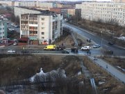Сбила пешехода машина в Полярном