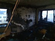 Сгорела квартира в Коле