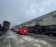 Горел цех по переработке резины в Апатитах