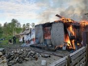 Сгорела дача в Кандалакшском районе