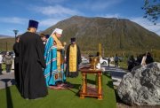 Заложен камень в основание будущего храма в Кировске