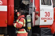 Кафе обгорело ночью в Кировске