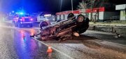 Перевернулся внедорожник в Североморске