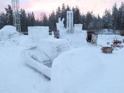 Спецтехника из снега появилась в Ковдоре