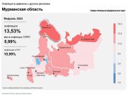 Инфляция продолжает снижаться в Мурманской области