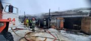 Сгорел снегоход в гараже в Коашве