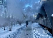 Горел продуктовый магазин в Мурманске