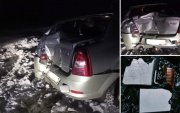 Эвакуатор «разнес» багажник иномарки: водитель скрылся в Североморске