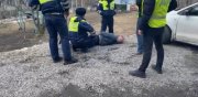 Снес забор пьяный на машине в Мурманске