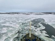 Атомоход «Сибирь» завершил противопаводковые работы на Енисее 