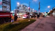 В Мурманске протаранила экскаватор иномарка: ее водитель был пьян