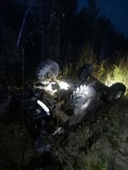 Перевернулся УАЗ Hunter: пострадал человек в Апатитах