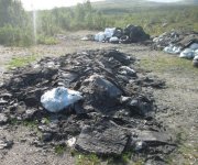 Убрерут свалку мусора на трассе "Мурманск - Териберка"