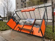 Ветром «сдуло» остановку в Кандалакше