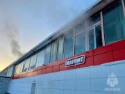 Обгорел продуктовый магазин в Апатитах