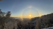 Ледяное гало украсило небо над Мурманском